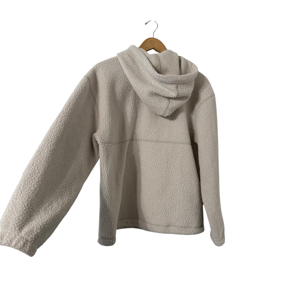 EVERLANE Renew Sherpa Half Zip Teddy Jacket Hoodie Sweatshirt Pullover - Picture 6 of 8